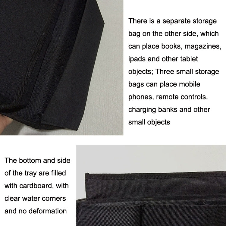 SF001 Oxford Cloth Sofa Armrest Hang Bag Household Storage Bag, Oxford Cloth Beige, Oxford Cloth Black, Oxford Cloth Coffee