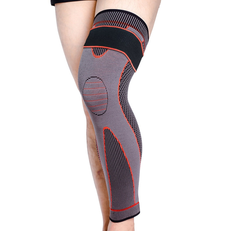 Nylon Knitted Riding Sports Extended Knee Pads, XL, XXL