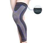 Nylon Knitted Riding Sports Extended Knee Pads, XL, XXL