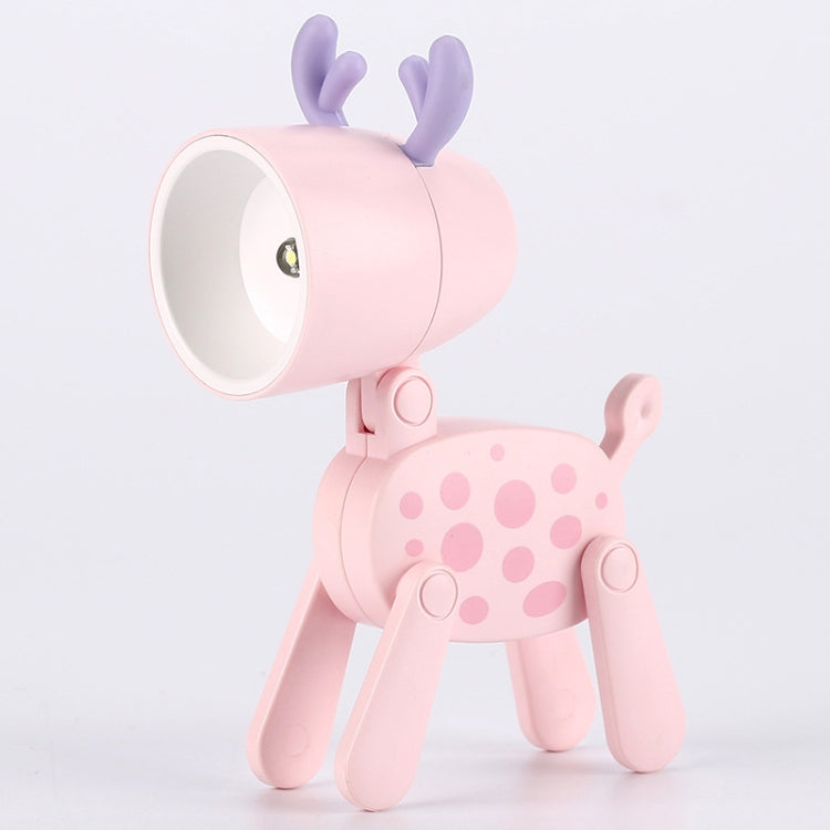TL-23 LED Mini Foldable Cartoon Desk Lamp Home Pet Shape Decoration Table Lamp, Spec:, Dog (Blue), Dog (Green), Dog (Pink), Dog (Beige), Dog (Orange）, Dog (Yellow), Deer (Blue), Deer (Green), Deer (Pink), Deer (Beige), Deer (Orange), Deer (Yellow)     ...