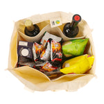 NIEN Compartmentalized Shopping Bag Fruit and Vegetable Handle Canvas Bag, Style:, Shopping Bag Polyester Cotton, Shopping Bag Pure Cotton