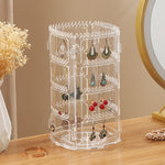 Multi-layer Rotating Earrings Storage Display Rack, Tube Type