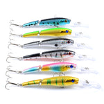 M0208 13.3cm/13.4g Lure Bionic Multi-section Mino Fake Lure Plastic Lure, M0208 3, M0208 4, M0208 6, M0208 1, M0208 2