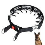Cloth Tape Paste Detachable Training Stimulation Dog Collar, M 2.5mm x 35cm, L 3.0mm x 50cm, XL 3.5mm x 55cm, XXL 4.0mm x 60cm
