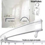 Model Steel Rail Bending Curtain Rail Flexible Guide Set, Size:, 5m White