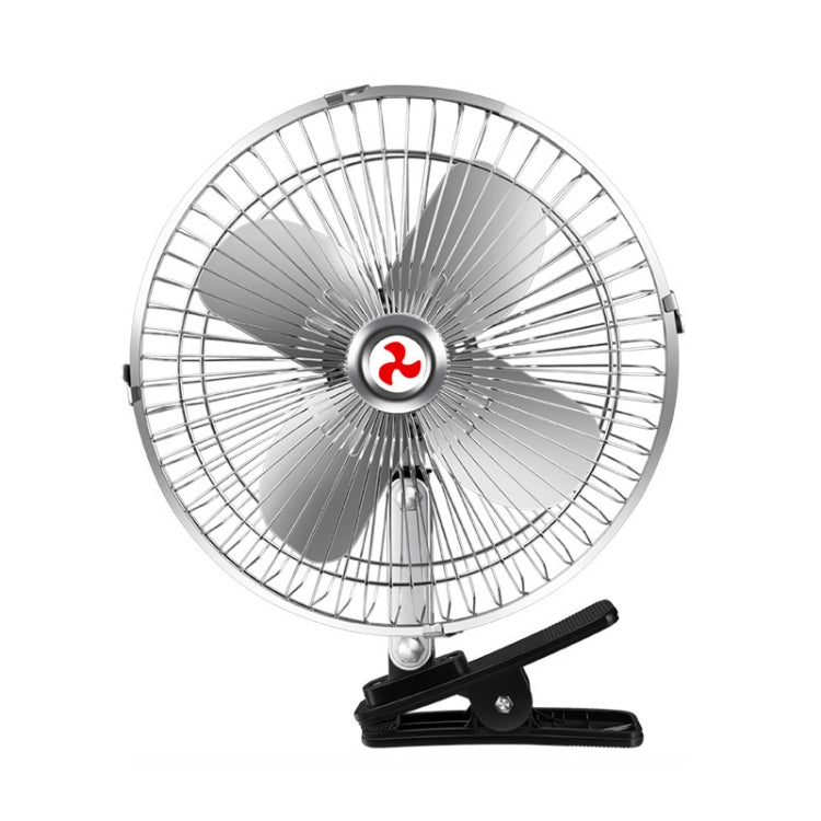 Car Powerful Fixing Clip Cooling High Wind Power Electric Fan, Specification:, 10 inch Metal 12V, 10 inch Metal 24V, 8 inch Black 12V, 8 inch Black 24V, 8 inch Metal 12V, 8 inch Metal 24V, 10 inch Black 12V, 10 inch Black 24V, 6 inch Black 12V