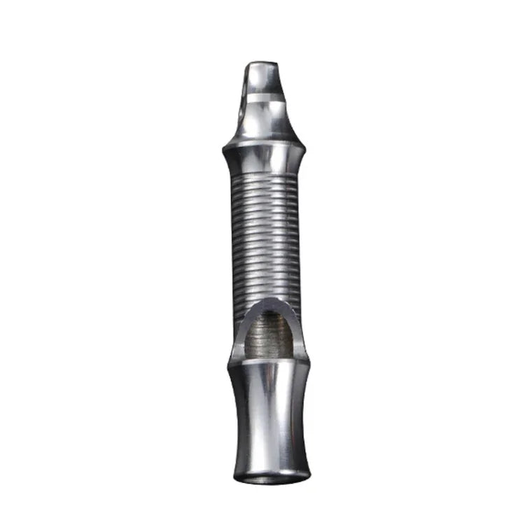 KS011 Stainless Steel Single Tube Outdoor Survivor Training High Frequency Whistle, KS011 Stainless Steel