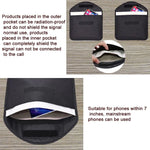 Cell Phone Tablet Signal Shielding Bag RFID Anti-Radiation Case, 23.5 x 18cm
