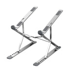 N8 Double-layer Foldable Lifting Aluminum Alloy Laptop Heat Dissipation Stand, N8 (Silver), N8 (Gray), N8 (Oxidized Silver)