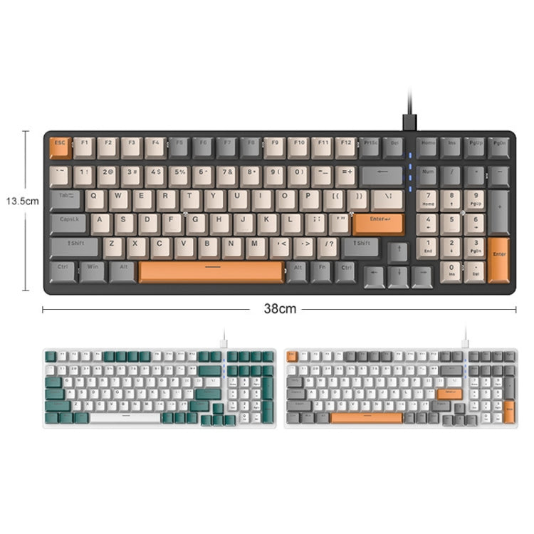 ZIYOU LANG  K3 100 Keys Game Glowing Wired Mechanical Keyboard, Cable Length: 1.5m, Style:, K3 Micro Light Hot Plug Version Red Axis, K3 Water Green Hot Plug Version Green Axis, K3 Micro Light Version Green Axis, K3 Micro Light Version Red Axis        ...