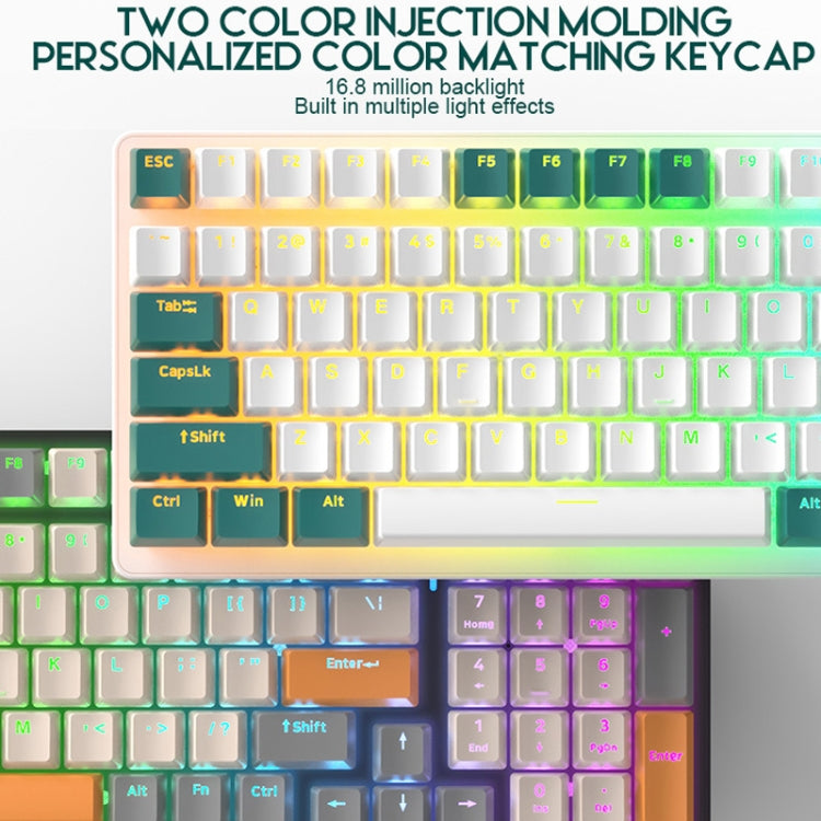 ZIYOU LANG  K3 100 Keys Game Glowing Wired Mechanical Keyboard, Cable Length: 1.5m, Style:, K3 Micro Light Hot Plug Version Red Axis, K3 Water Green Hot Plug Version Green Axis, K3 Micro Light Version Green Axis, K3 Micro Light Version Red Axis        ...