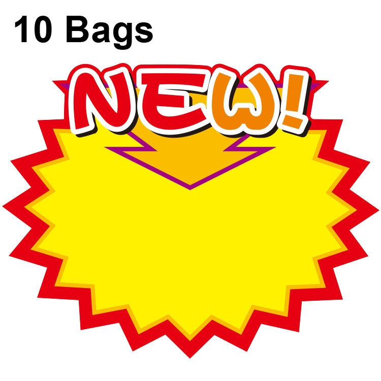 10 bags 18x14cm Explosion Sticker Product Price Tag Supermarket Price Label, WM-101, WM-102, WM-103, WM-105, WM-106, WM-107, WM-108, WM-109, WM-10, WM-111, WM-12, WM-113, XD-028, XD-022, XD-009, XD-047, XD-051, XD-069