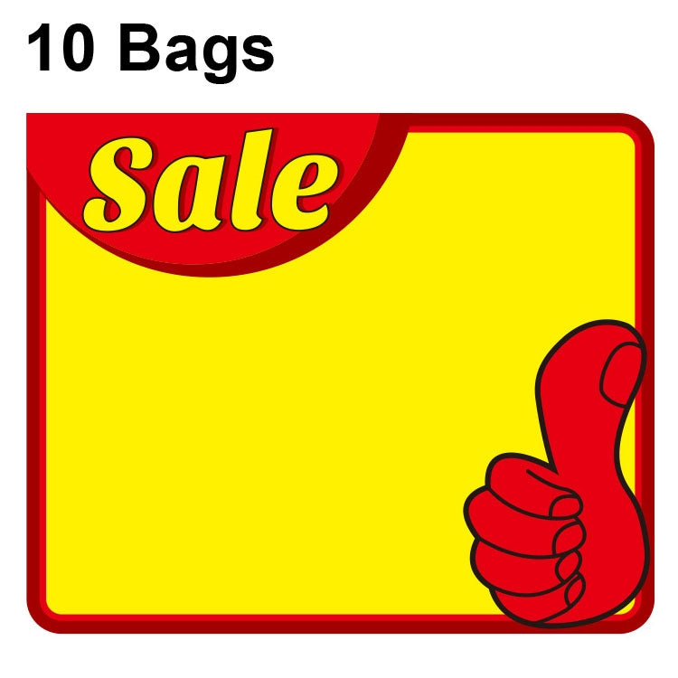 10 bags 18x14cm Explosion Sticker Product Price Tag Supermarket Price Label, WM-101, WM-102, WM-103, WM-105, WM-106, WM-107, WM-108, WM-109, WM-10, WM-111, WM-12, WM-113, XD-028, XD-022, XD-009, XD-047, XD-051, XD-069