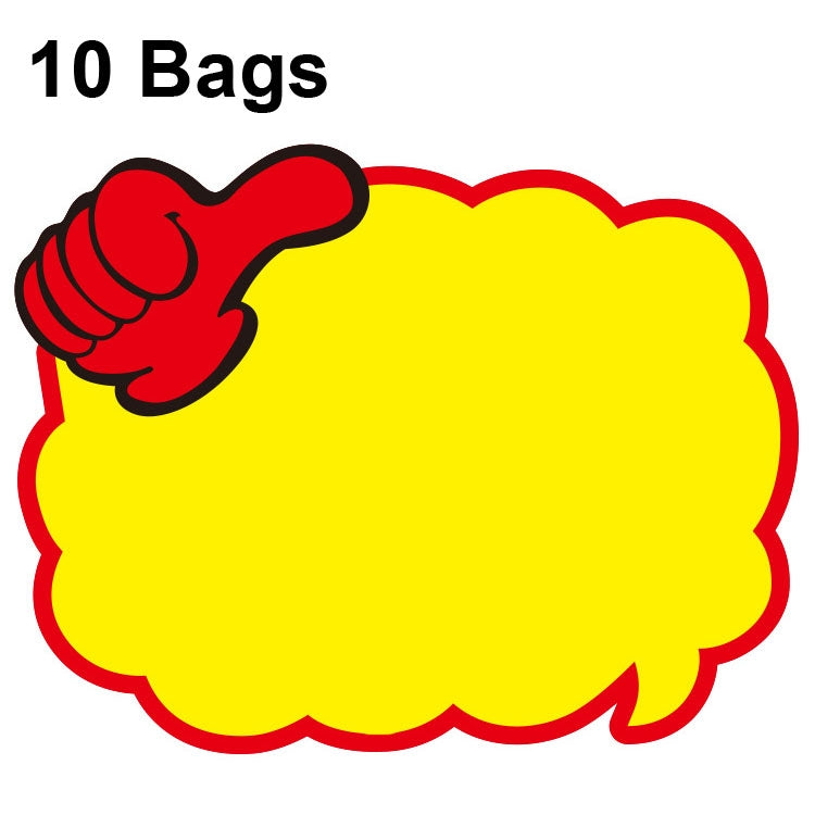 10 bags 18x14cm Explosion Sticker Product Price Tag Supermarket Price Label, WM-101, WM-102, WM-103, WM-105, WM-106, WM-107, WM-108, WM-109, WM-10, WM-111, WM-12, WM-113, XD-028, XD-022, XD-009, XD-047, XD-051, XD-069