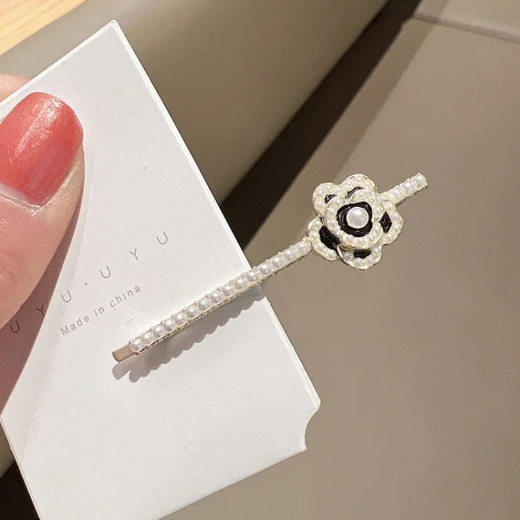 Rhinestone Fashion Hair Clips Women Bangs Headwear, Styles:, 293 Mountain Camellia Flower, 371 Fan, 380 Pearl