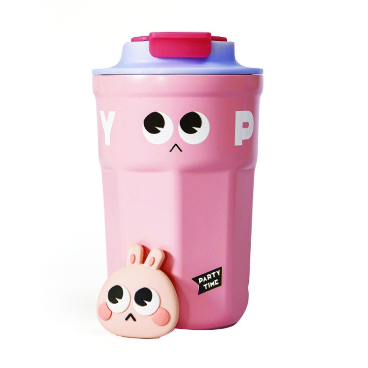 Cartoon Thermal Insulation Cup 316 Stainless Steel Coffee Mug Water Cup, Capacity:, 400ml Pink, 400ml Light Green, 400ml White, 400ml Purple