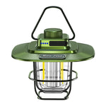 LY02 LED Retro Lantern Hand Tent Lamp USB Charging Camping Light, LY02 White, LY02 Black, LY02 Green