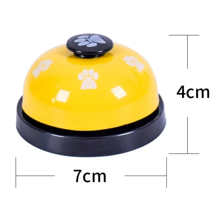 Pet Toy Training Called Dinner Small Bell Footprint Ring Dog Toys, 3pcs Pet Bell Yellow, 3pcs Pet Bell Red, 3pcs Pet Bell Pink, 3pcs Pet Bell White, 3pcs Pet Bell Royal Blue