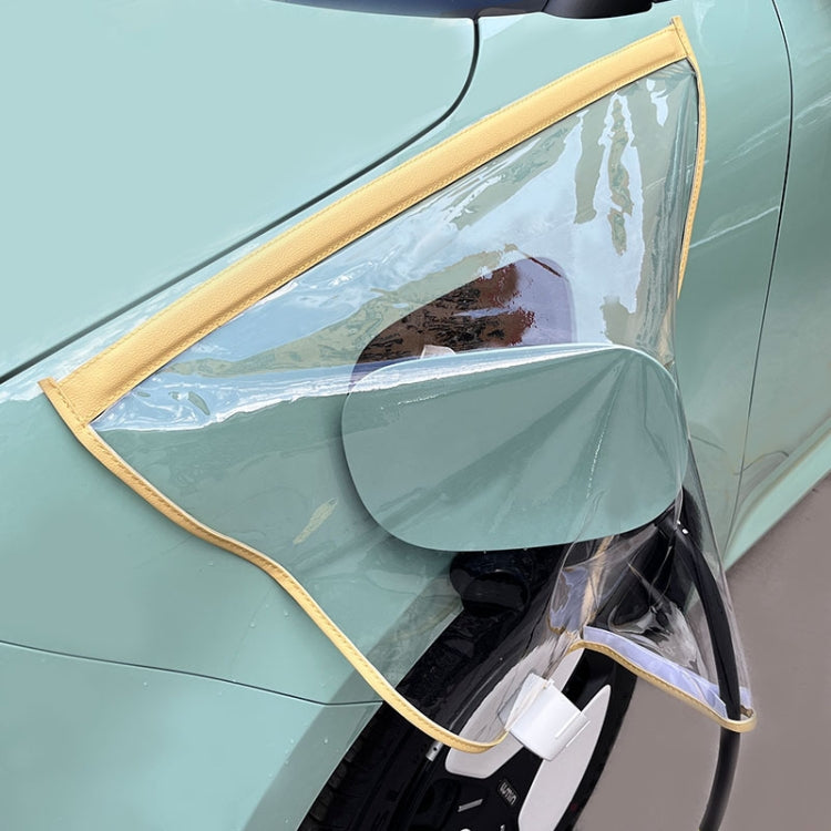 Electric Vehicle Charging Port Magnetic Transparent Rain Cover, Rain Cover Black, Rain Cover Transparent Green, Rain Cover Yellow, Rain Cover Blue, Rain Cover Pink, Rain Cover White