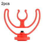2pcs Microphone Mounting Bracket Cold Shoe Mount Mic Holder, 2pcs Cold Shoe Mount Red, 2pcs Cold Shoe Mount Black