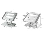 Multifunctional Desktop Foldable Rotating Laptop Cooling Bracket, Spec:, SP-086 (Silver), SP-086 (Gray), SP-88 (Silver), SP-88 (Gray)