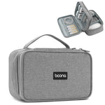 Baona Multifunctional Earphone Data Cable Digital Storage Bag, Spec:, Single-layer (Gray), Single-layer (Black), 2-layer (Gray), 2-layer (Black), Single-Layer Box (Gray), Single-Layer Box (Black), 2-layer Box (Gray), 2-layer Box (Black), XL (Gray)     ...