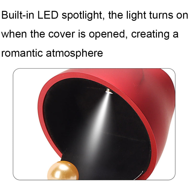 017257 Rose Shape LED Spotlight Ring Necklace Storage Box without Jewelry, Spec:, 017257 Ring(White), 017257 Ring(Pink), 017257 Ring(Green), 017257 Pendant(Red), 017257 Pendant(Royal Blue), 017257 Pendant(White), 017257 Pendant(Pink)                   ...