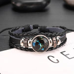 Twelve Constellations Multilayer Beaded Cowhide Bracelet, Style: Virgo Ordinary, Bracelet Leo Ordinary, Bracelet Libra Luminous, Bracelet Capricorn Luminous, Bracelet Scorpio Luminous, Bracelet Pisces Ordinary, Bracelet Cancer Luminous                 ...