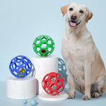 1030001 Dog Toy Hollow Ball Bite-resistant Elastic Pet Rubber Toy Balls, Spec:, Hollow, Bell, Tennis