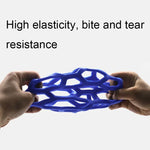 1030001 Dog Toy Hollow Ball Bite-resistant Elastic Pet Rubber Toy Balls, Spec:, Hollow, Bell, Tennis