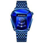 BINBOND Locomotive Concept Steel Belt Watch Men Live Black Technology Watch, Steel Belt Full Gold-Blue Face, Steel Belt Full Gold Gold Face, Steel Belt Black Stee Blue Face, Steel Belt White Steel Blue Face, Steel Belt White Steel White Face           ...