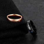 606 Couple Ring Titanium Steel Ring, Size:, Women Style 9