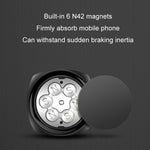 Car Telescopic Suction Cup Rubber Bottom Strong Magnetic Mobile Phone Holder, Magnetic Mobile Phone Holder