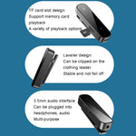 Y2 HiFi Bluetooth 5.3 Audio Receiver Lavalier 3.5mm Audio Call Converter Support TF Card Playback, Y2