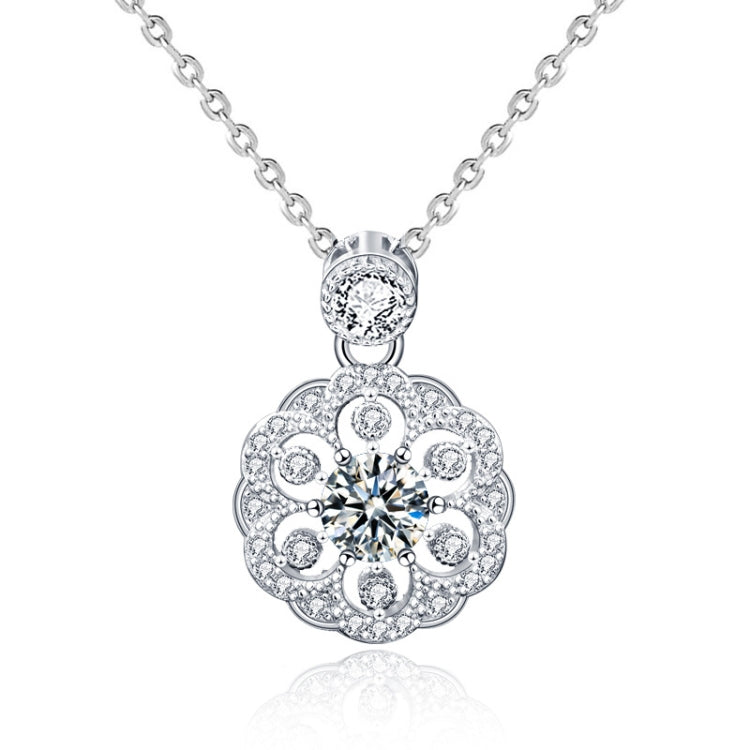 XMA008 Cherry Necklace 925 Silver Mosan Diamond Collarbone Pendant, XMA008