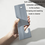 Bathroom Mirror Glass Silicone Wiper Cleaning Tools, White, Grey