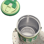 316 Stainless Steel Thermos Cup Three-purpose Straw Direct Drinking Coffee Cup, 300ml, 450ml