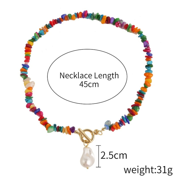 Boho Colorful Broken Natural Stone Necklace, Model:, N2105-9 Color Stone Pearl Pendant, N2206-8 Pink Stone, N2206-9 Light Blue Stone, N2206-10 Multi-color Stone, N2206-11 Transparent Stone, N2106-23 Pink Stone Single Chain                              ...