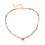 Boho Colorful Broken Natural Stone Necklace, Model:, N2105-9 Color Stone Pearl Pendant, N2206-8 Pink Stone, N2206-9 Light Blue Stone, N2206-10 Multi-color Stone, N2206-11 Transparent Stone, N2106-23 Pink Stone Single Chain                              ...