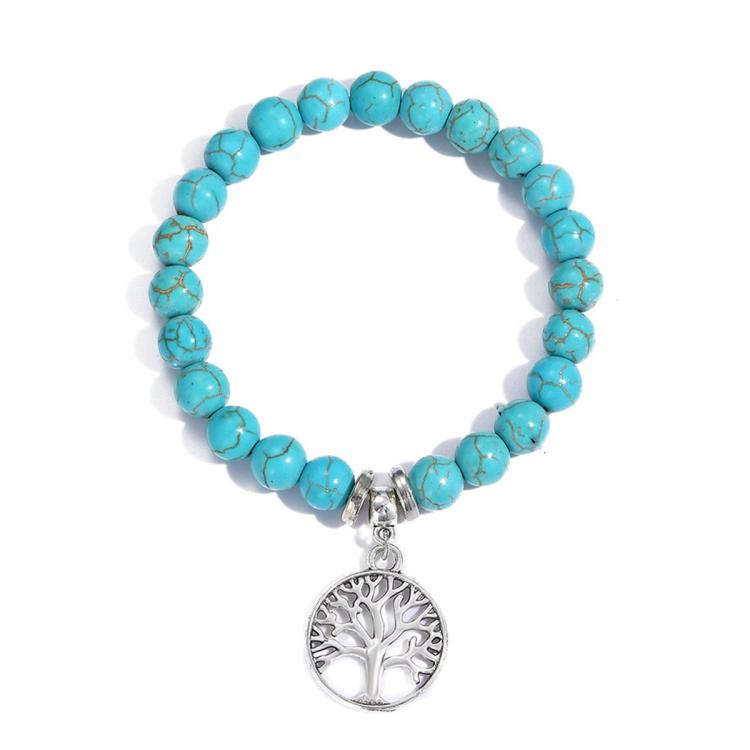Women Beaded Bracelet Turquoise Ethnic Style Charm Jewelry, S2208-2 Owl, S2208-3 Butterfly, S2208-4 Sea Star, S2208-5 Life Tree, S2203-12 Cross, S2203-13 Turquoise Pendant, S2212-1 Eyes, S2303-1, S2303-2 Turtles, S2303-3 Cross, S2303-4 Compass, S2203-11