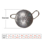 10pcs Fast Hanging Lead Pendant Lure Insertion Lead Inverted Lead, Specification: 3g, 3g, 5g, 7g, 10g, 12g, 14g, 18g, 21g