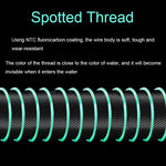 2pcs Outdoor Fishing Anti-tangle Spotted Invisible Line Set with Scale, 3.6m, 4.5m, 5.4m, 7.2m