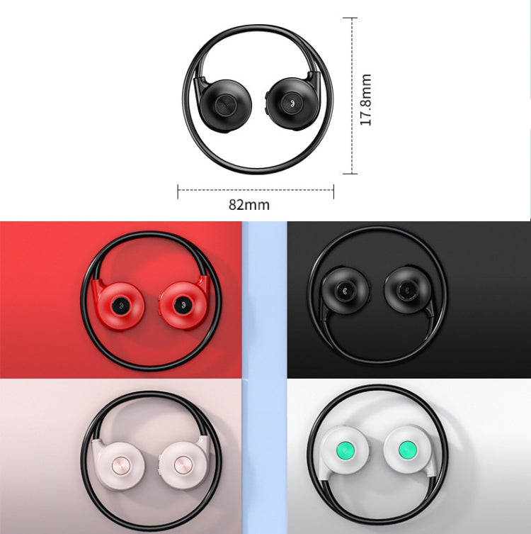 M1S Bone Conduction Stereo Vibrator Speaker Bluetooth Earphones, M1S Black, M1S Pink, M1S Red, M1S Green