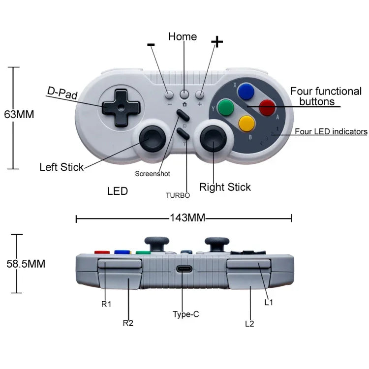 8580 for Nintendo Switch Mini Game Console Motion Sensing Wireless Controller
