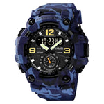 SKMEI 1637 Sports Digital Display Outdoor Shockproof Plastic Large Dial Men Watch, Black, Army Green, Blue Camouflage, Army Green Camouflage, Gray Black