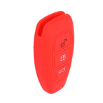 For Ford Focus/Mondeo 2pcs Folding Three-Button Key Protect Cover, Red, Pink, Orange, Yellow, Sky Blue, New Green, Purple, Black