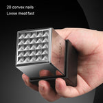 Kacheeg Stainless Steel Steak Tenderizer Double-sided Meat Looper, Style:, Double-sided Meat Looper