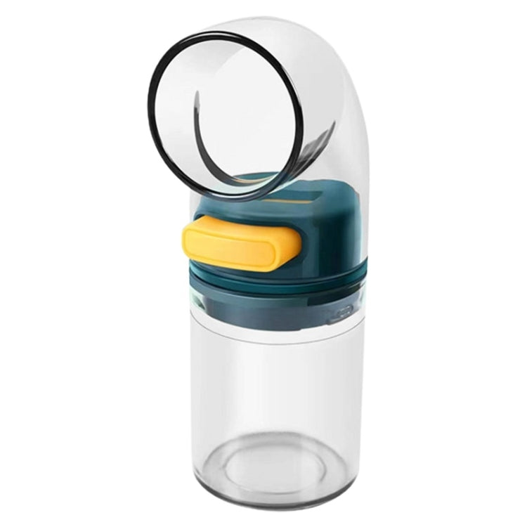 Home Kitchen Quantitative Salt Control Seasoning Jar, 1pcs Blue, 2pcs Blue With Base
