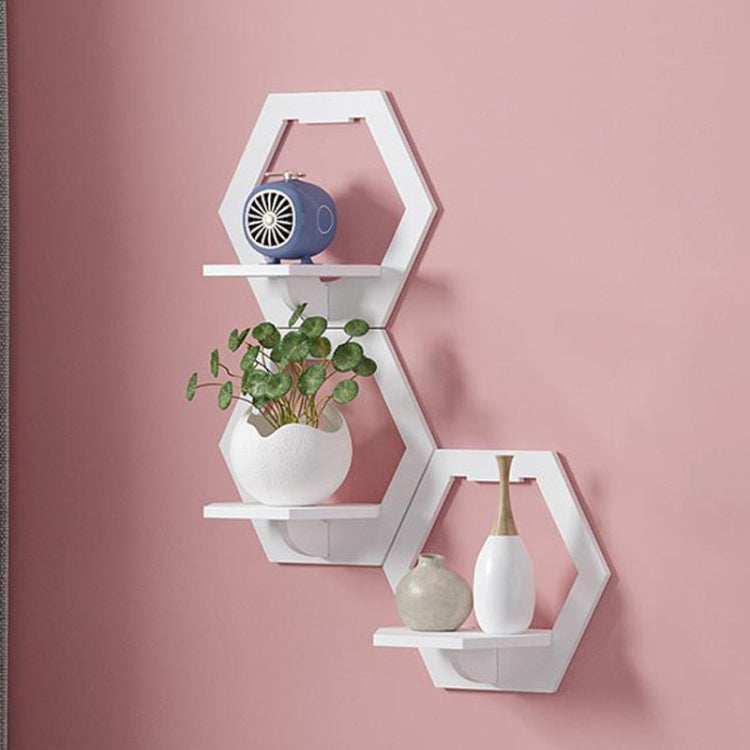 Wall Hanging Shelf Flower Pot Multifunctional Storage Box Room Decoration, Round