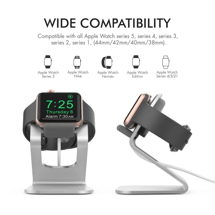 AhaStyle ST03 For Apple Watch Series Aluminum Alloy Stand Base, ST03 (Silver)